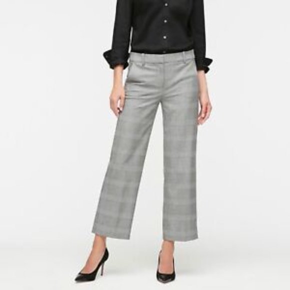 High-rise Peyton wide-leg pant in glen plaid size 4 - Picture 2 of 6